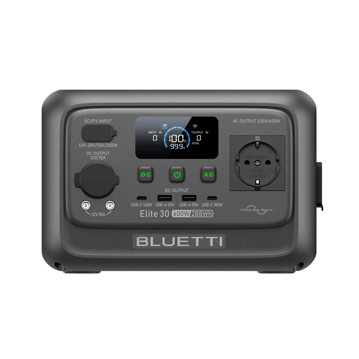 BLUETTI Elite 30 V2 Tragbare Powerstation | 600 W 288 Wh