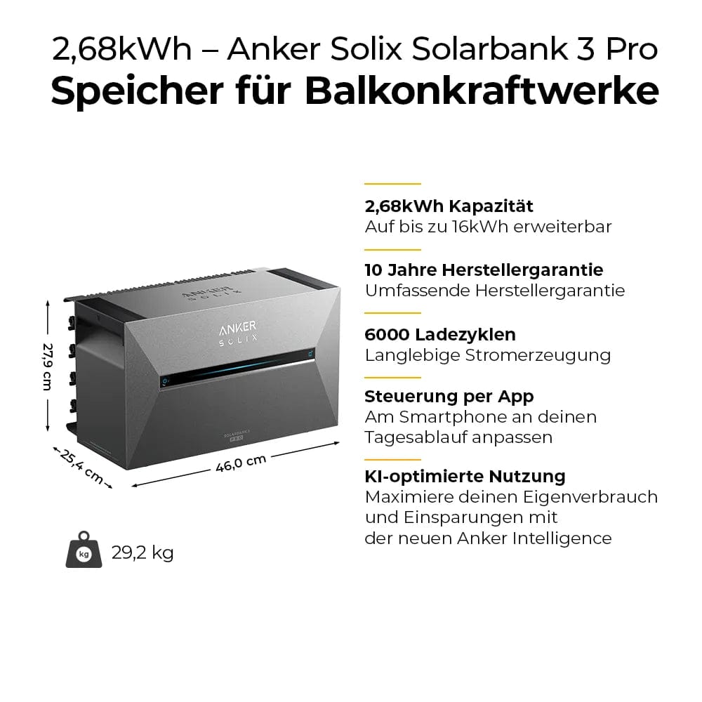 Anker SOLIX BP2700 – Stapelkontakt zur Solarbank, ohne Zusatzkabel