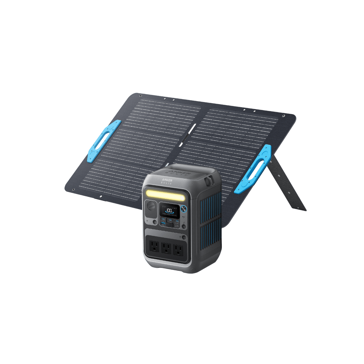 Anker SOLIX C300 pantalla y panel de control