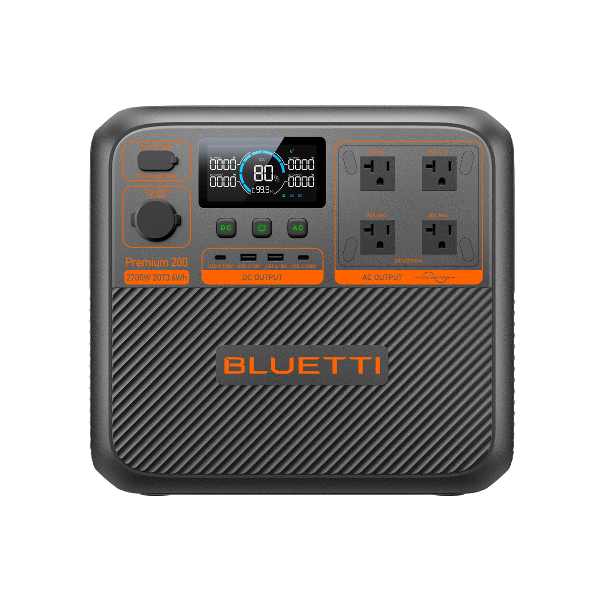 BLUETTI Premium 200 V2 Estación de Energía Portátil 2073Wh