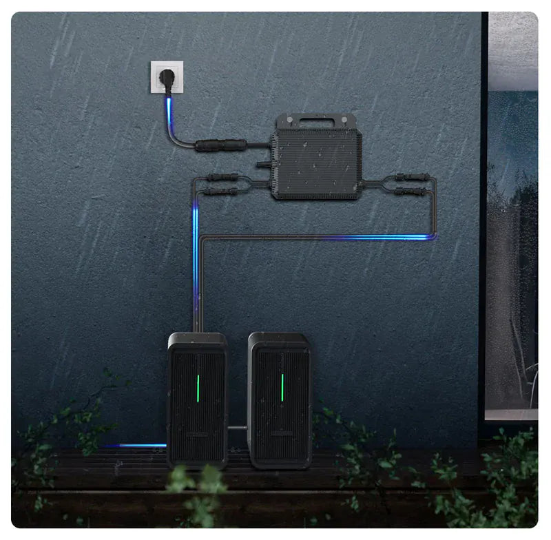 Marstek Saturn M 800 VA Microinverter con 2 MPPT, Wi-Fi e Bluetooth