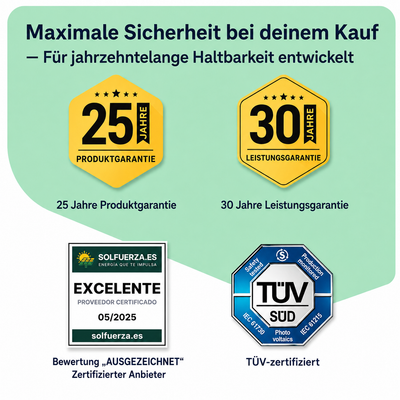 Impianto fotovoltaico da balcone 2000W con accumulo – 4× Jolywood 500W + Jackery SolarVault 3 Pro