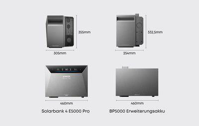 Anker SOLIX Solarbank 4 E5000 Pro – Accumulatore domestico da 5 kWh, espandibile a 30 kWh