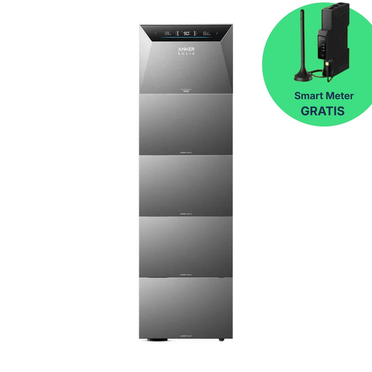 Anker SOLIX Solarbank 4 E5000 Pro – Accumulatore domestico da 5 kWh, espandibile a 30 kWh