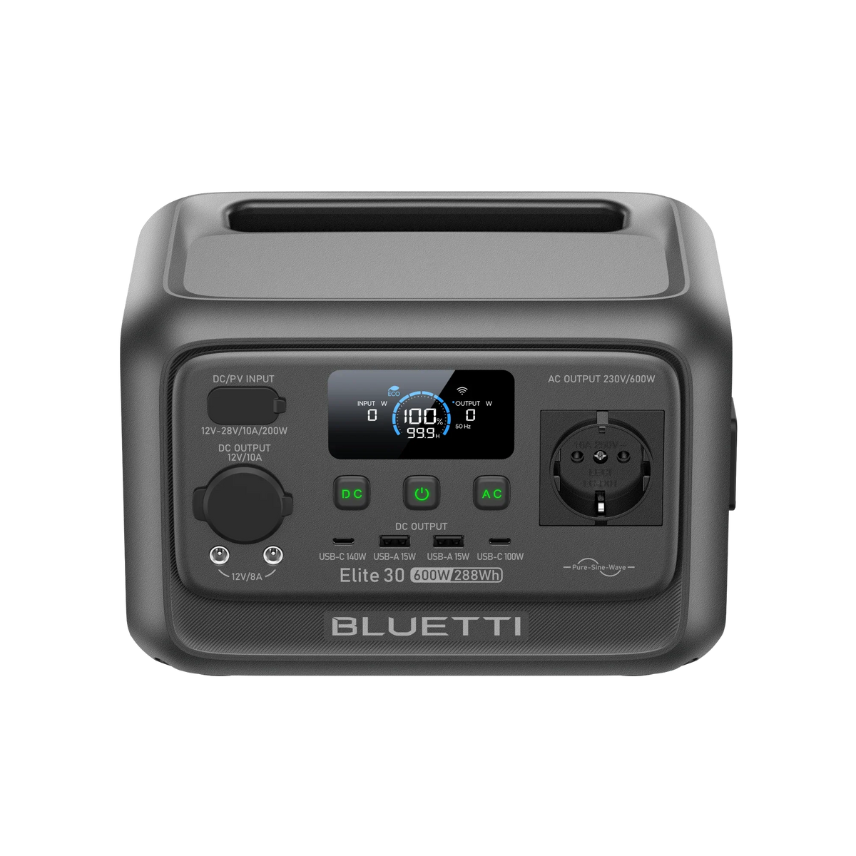 BLUETTI Elite 30 V2 Tragbare Powerstation | 600 W 288 Wh