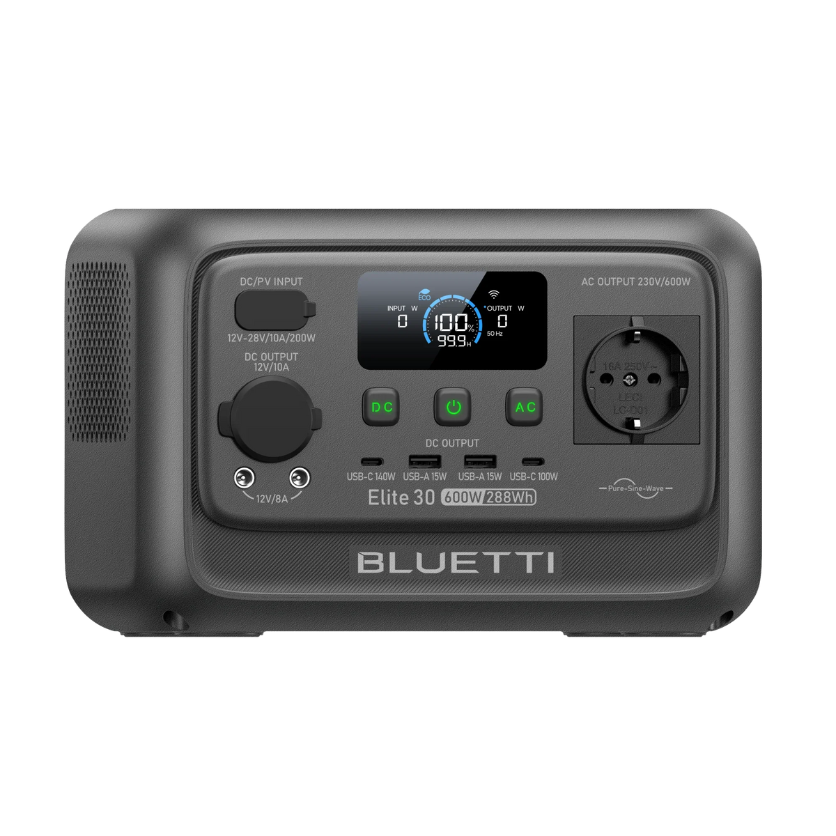BLUETTI Elite 30 V2 Tragbare Powerstation | 600 W 288 Wh