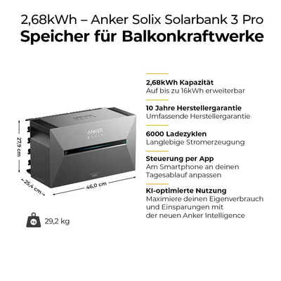 Anker SOLIX BP2700 – Stapelkontakt zur Solarbank, ohne Zusatzkabel