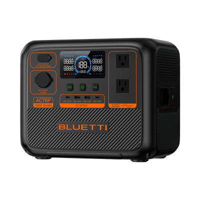 BLUETTI AC70P puertos y conexiones